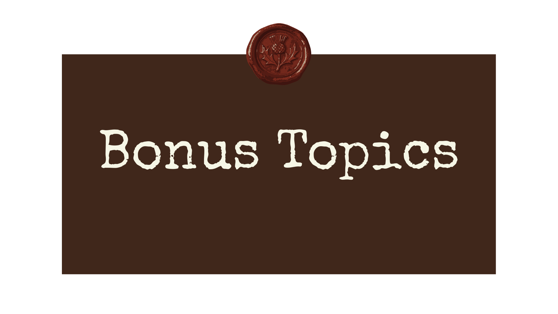 Brown rectangle with 
