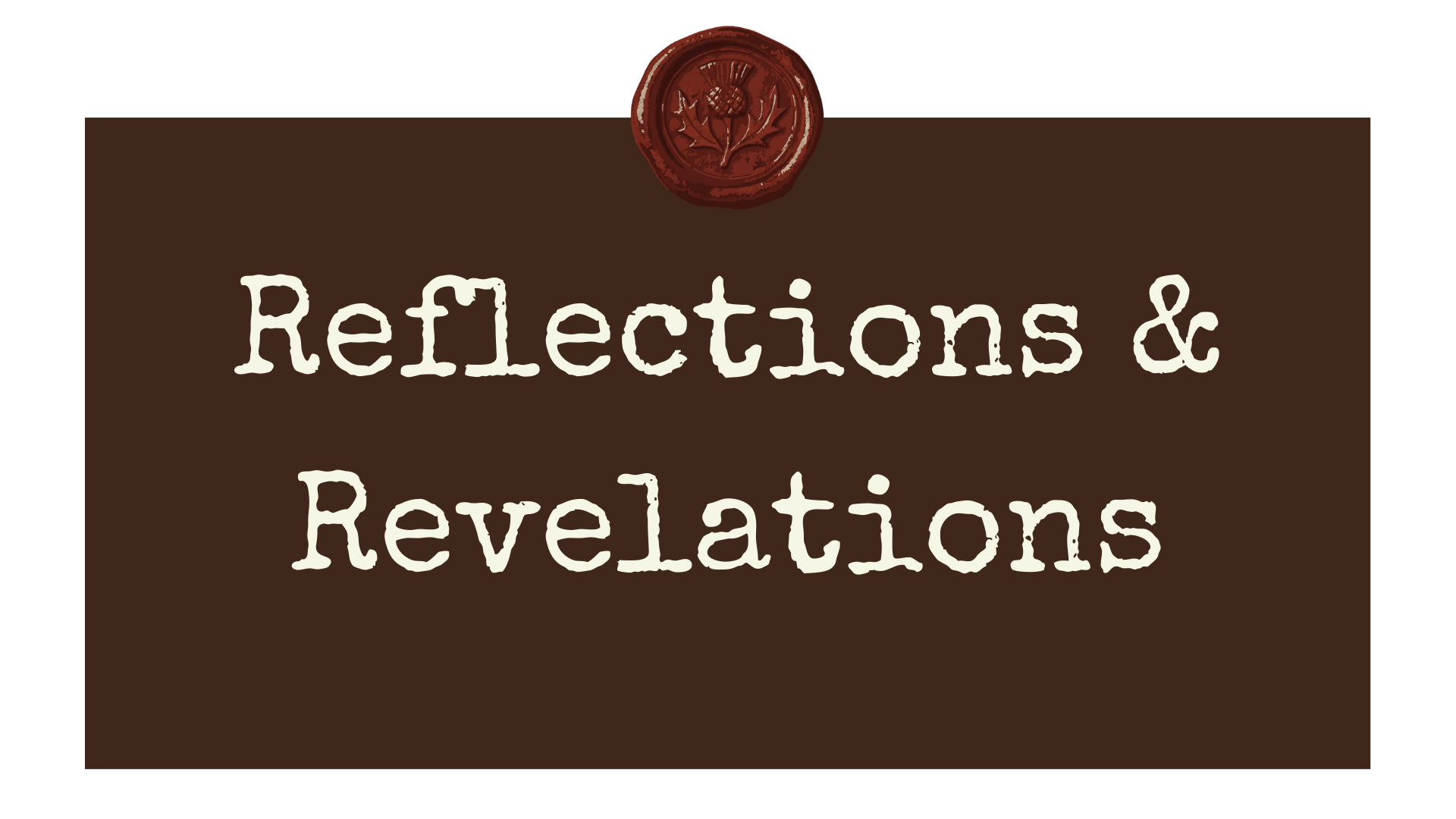 Brown banner with 