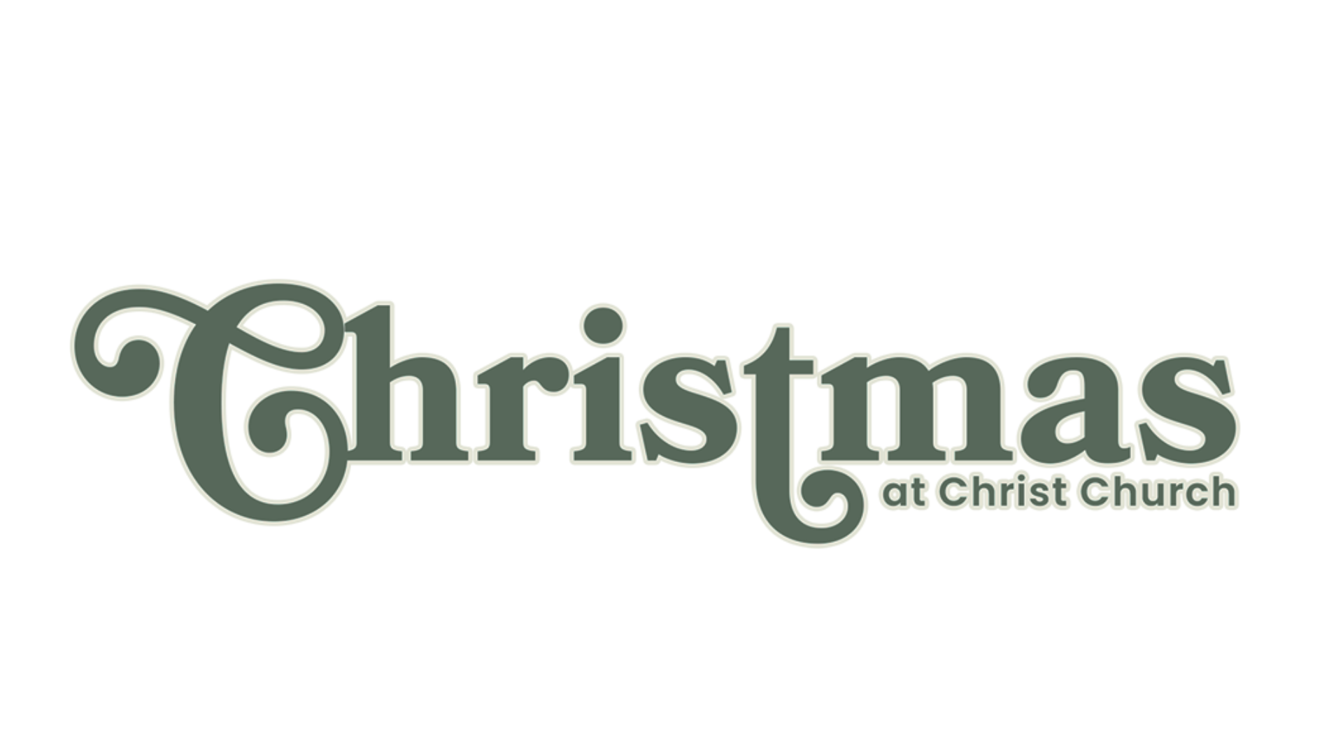 Christmas at Christ Church logo in green.