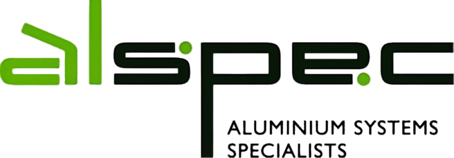 Alspec logo in green and black with “Aluminium Systems Specialists” text