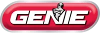 Genie logo with a red background and a figure of a genie in the middle.