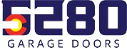 Logo for 5280 Garage Doors. Features the number "5280" in white on a dark blue background, with a Colorado flag-inspired "2".
