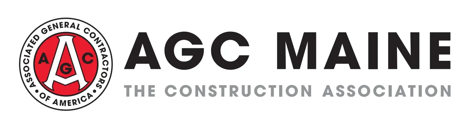 The logo for agc maine the construction association