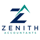 Zenith Accountants logo with teal and navy stylized Z and mountain peak above the name