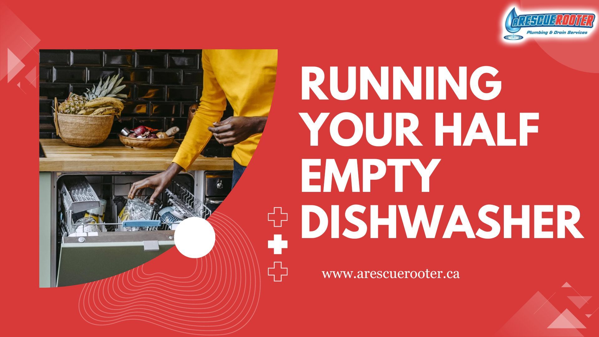 Half empty Dishwasher