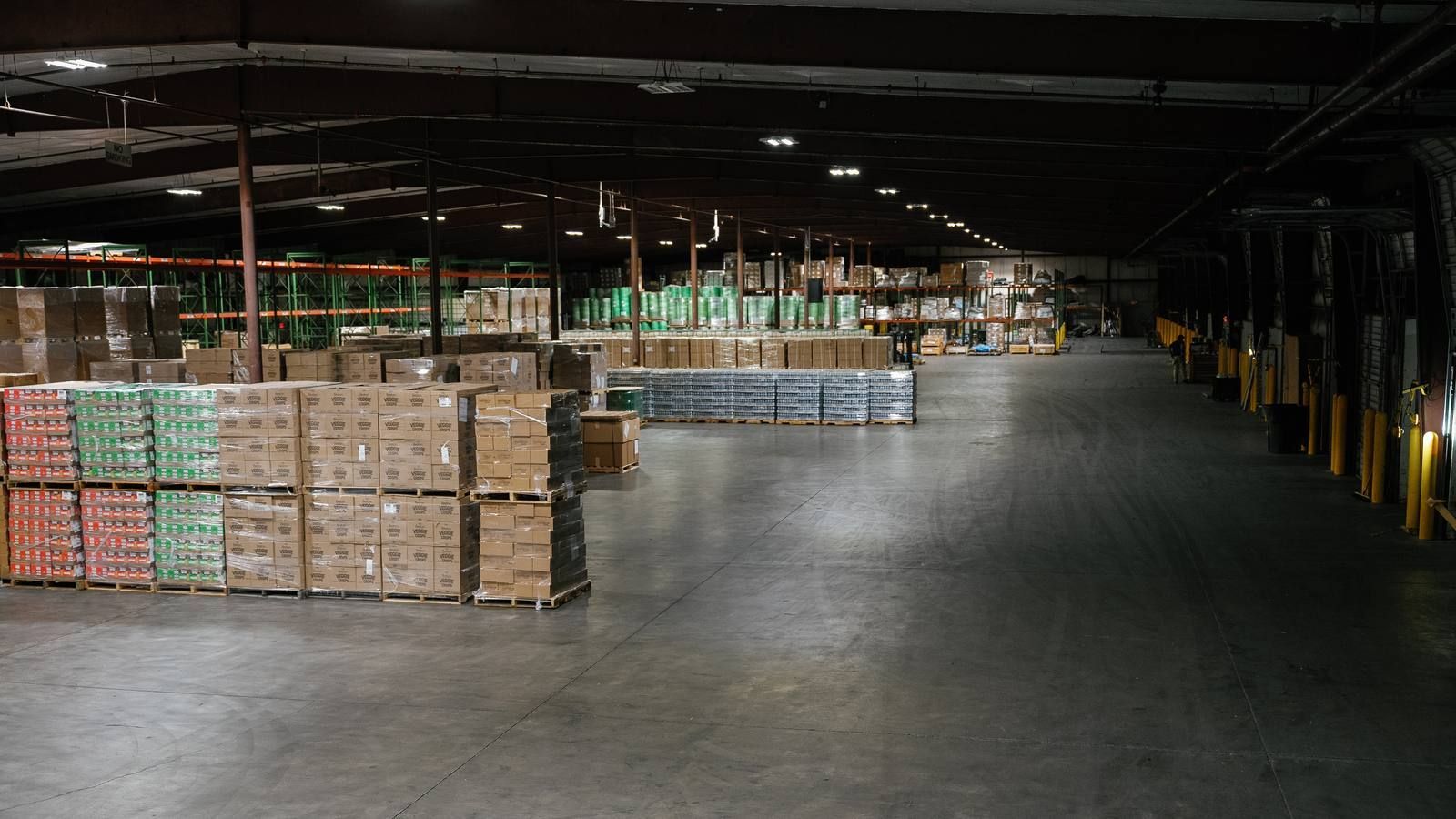 Warehouse interior at STI in Greer