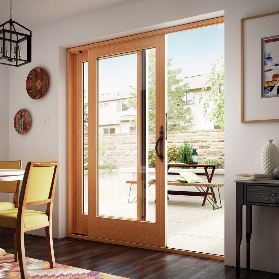 Wood sliding door