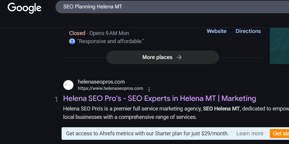 Montana SEO, appear first on google, SEO Websites, Search engine optimized websites