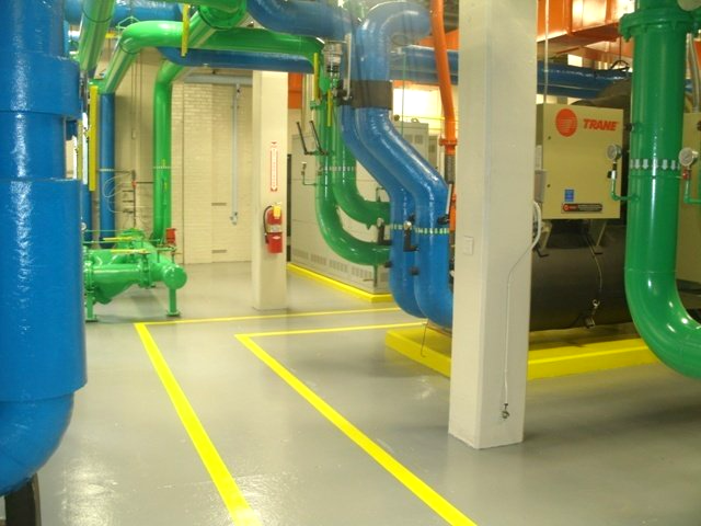 Painting commercial pipes