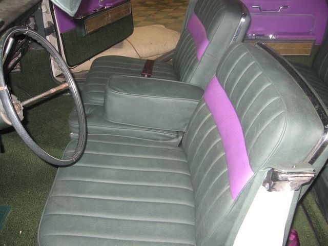 Purple and Gray Leather Car Upholstery - Denver, CO - Auto Trim Specialists