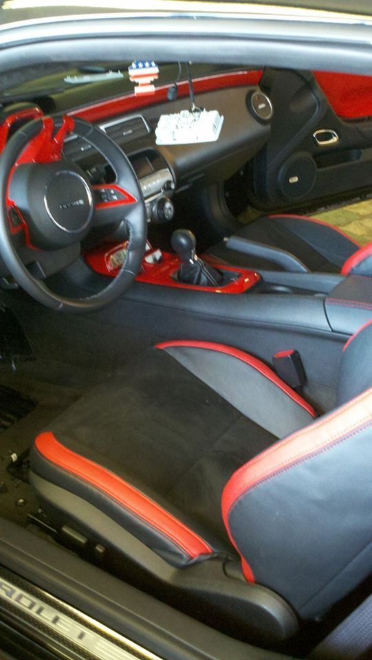 Red and Black Leather Car Upholstery - Denver, CO - Auto Trim Specialists