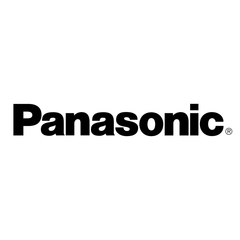 Le logo panasonic est noir et blanc sur fond blanc d'une compagnie de climatisation et de chauffage.