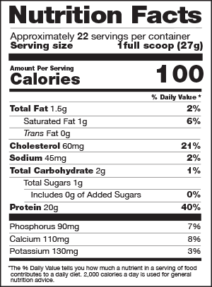 Whey Protein Powder w/ Probiotics - Vanilla