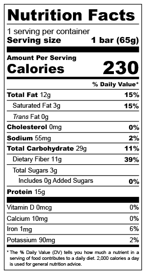Plant Based Protein Bar - Sweet and Salty Cashew