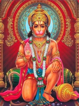 Lakshmi, Hindu goddess, stands on lotus flower, holding lotus blossoms, surrounded by water and elephant.