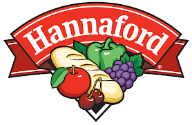 A hannaford logo with fruits and vegetables on it