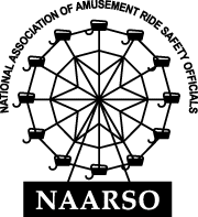 Logo of the National Association of Amusement Ride Safety Officials (NAARSO), featuring a Ferris wheel icon.