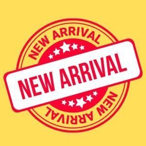 Red circular stamp on a yellow background with 