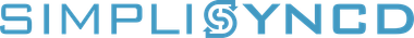 Simplesyncd is written in blue on a white background