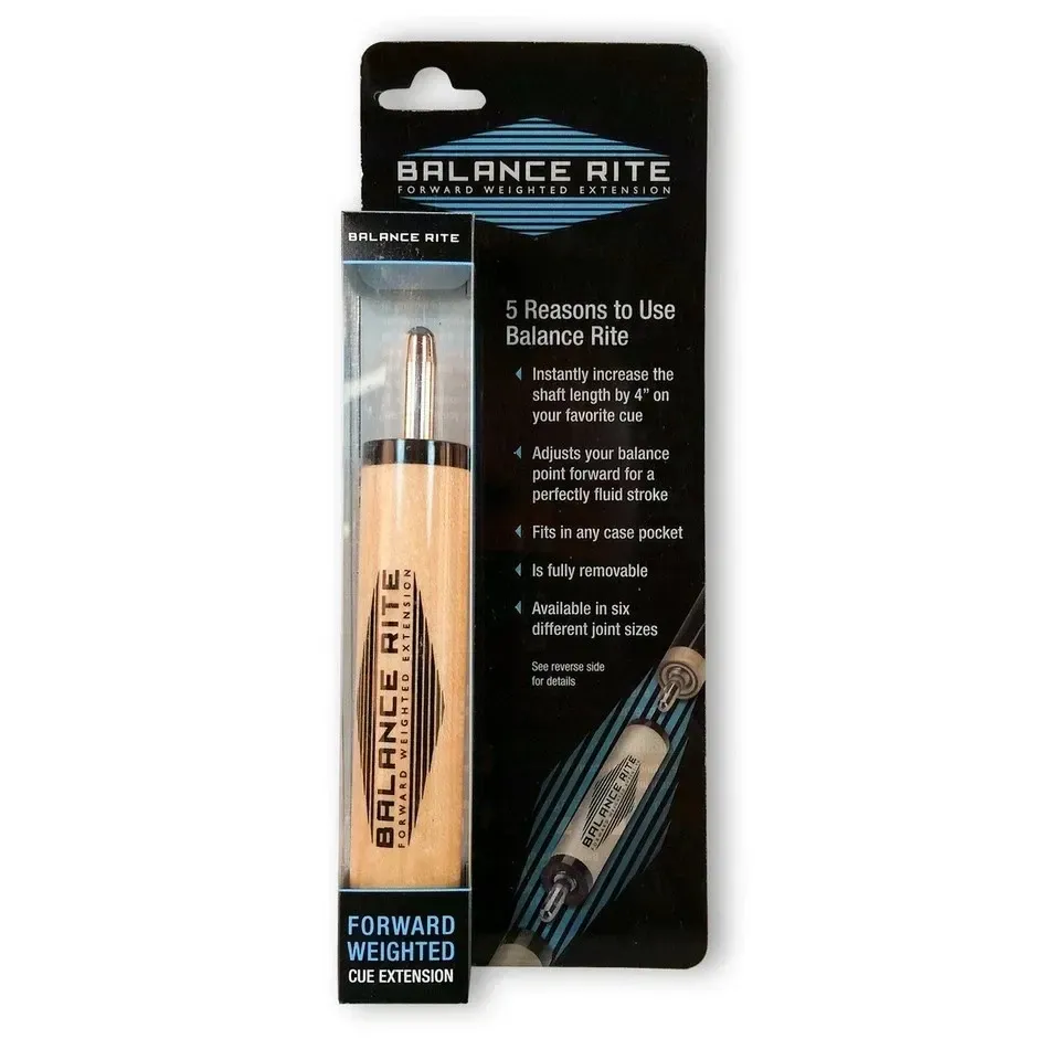Bamboo-handled Balance Rite putter weight kit in black packaging with silver accents