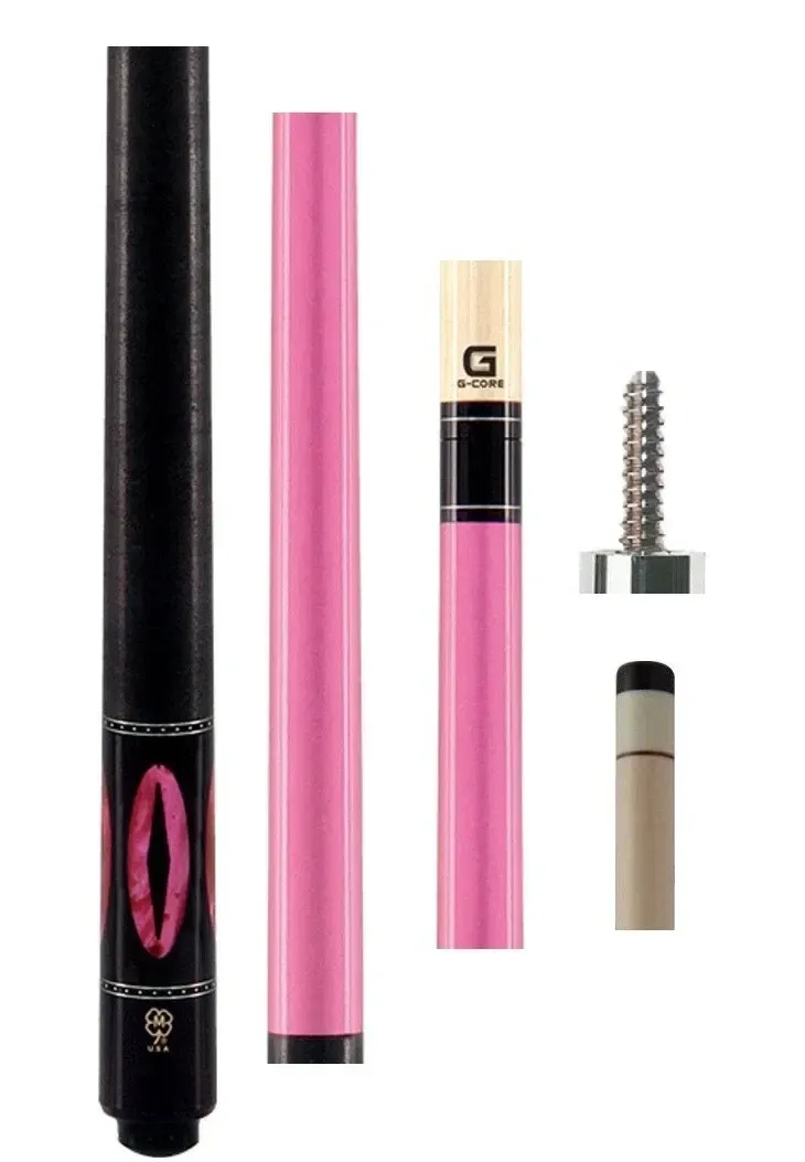Four mascara tubes in black, pink, and beige, with wand applicators displayed beside them.