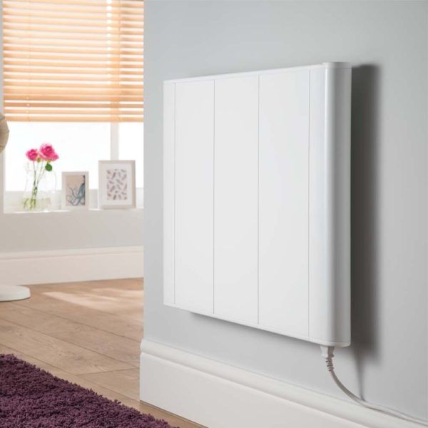 Slimline Curve electric radiator in white