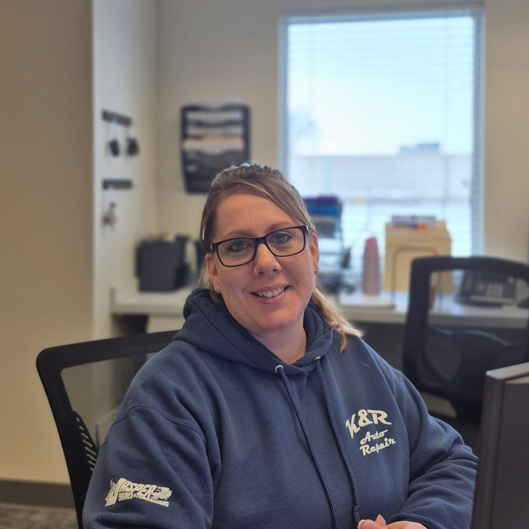 Angie, Office Manager, K and R Automotive Repair, Sylvania, Ohio