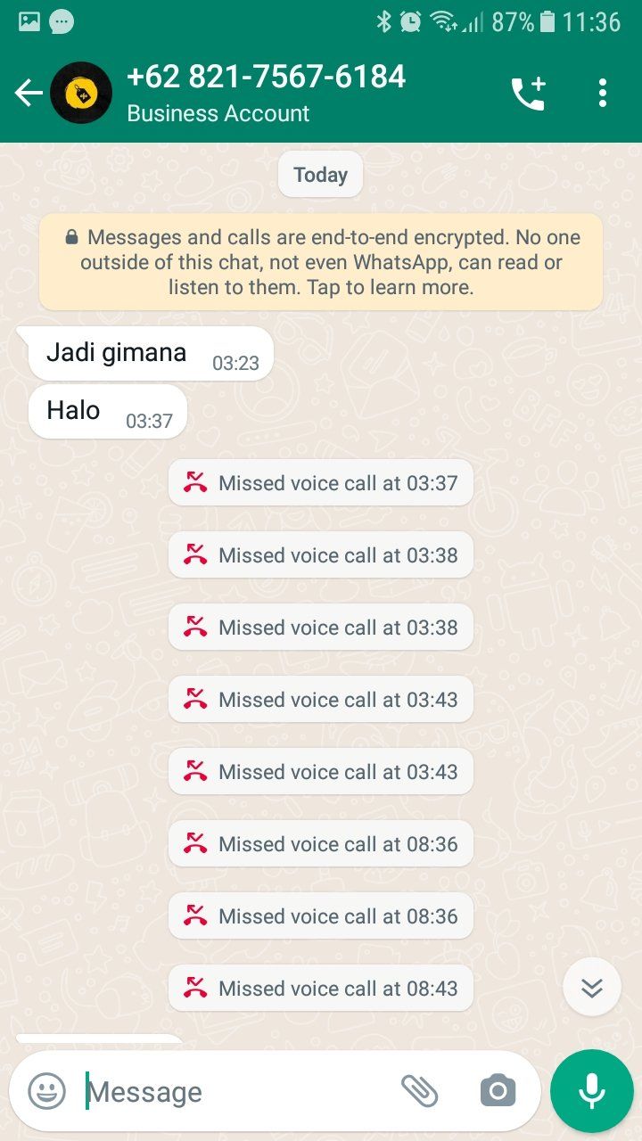 Gambar 11, Teror yang dilakukan penipu kepada korbannya