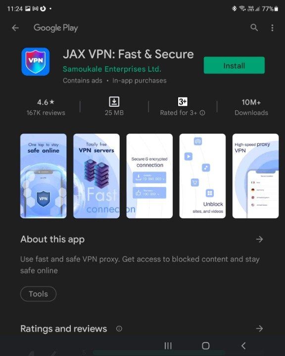 Gambar 5, Monetisasi keuntungan mengiklankan VPN, ada yang berani instal ?