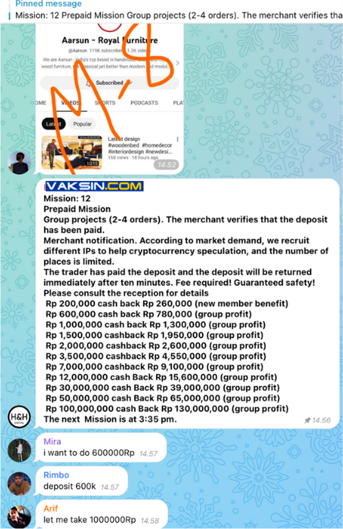 Gambar 3, Prepaid Mission menjanjikan keuntungan uang tunai lebih cepat