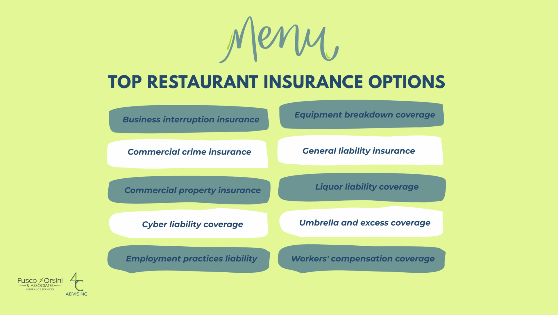 What Insurance Does My Restaurant Need?