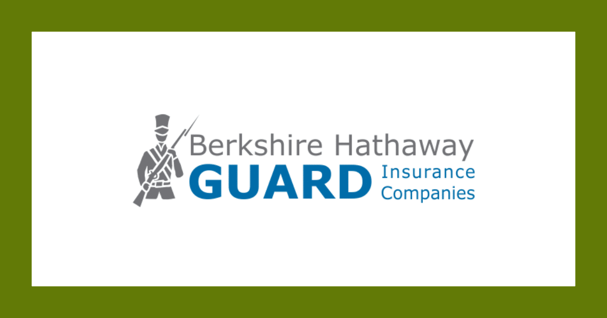 Berkshire Hathaway GUARD Insurance Companies logo in blue and gray on a white background.