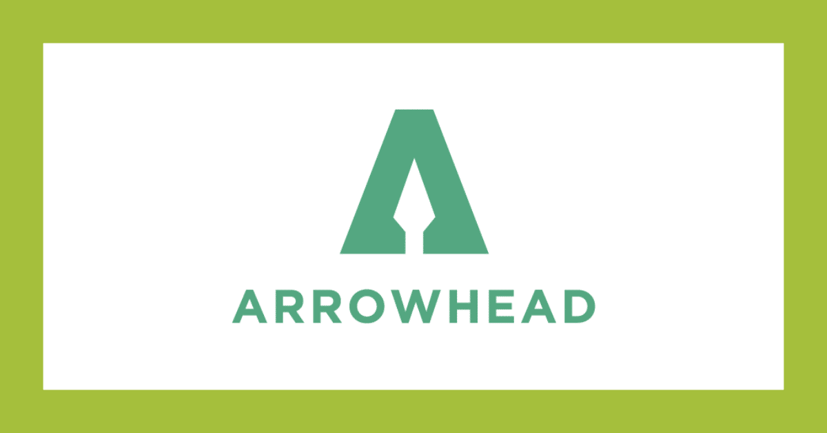 Green Arrowhead logo with a stylized A above the word “ARROWHEAD” on a white background.