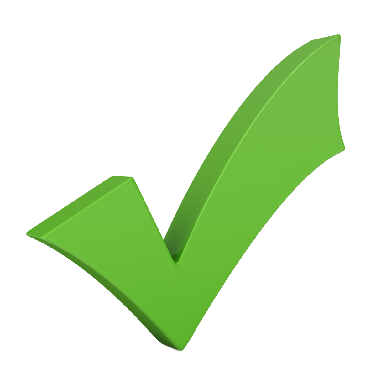Green checkmark, indicating a task is complete or approved.
