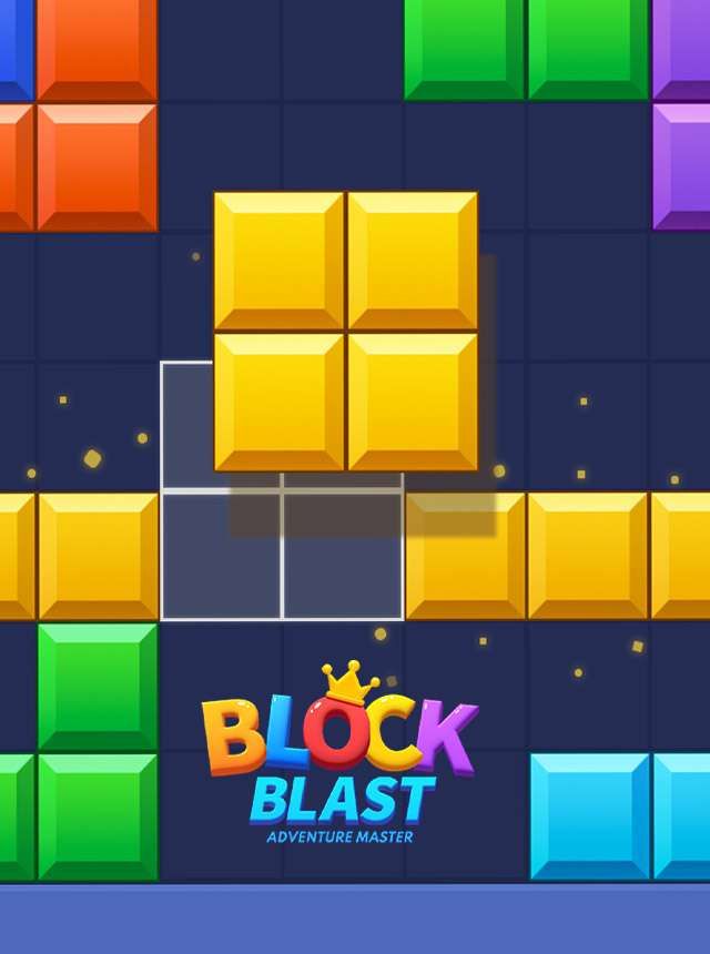A video game called block blast is being played