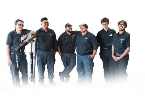 A group of people standing next to each other on a white background. | Japanese Car Care