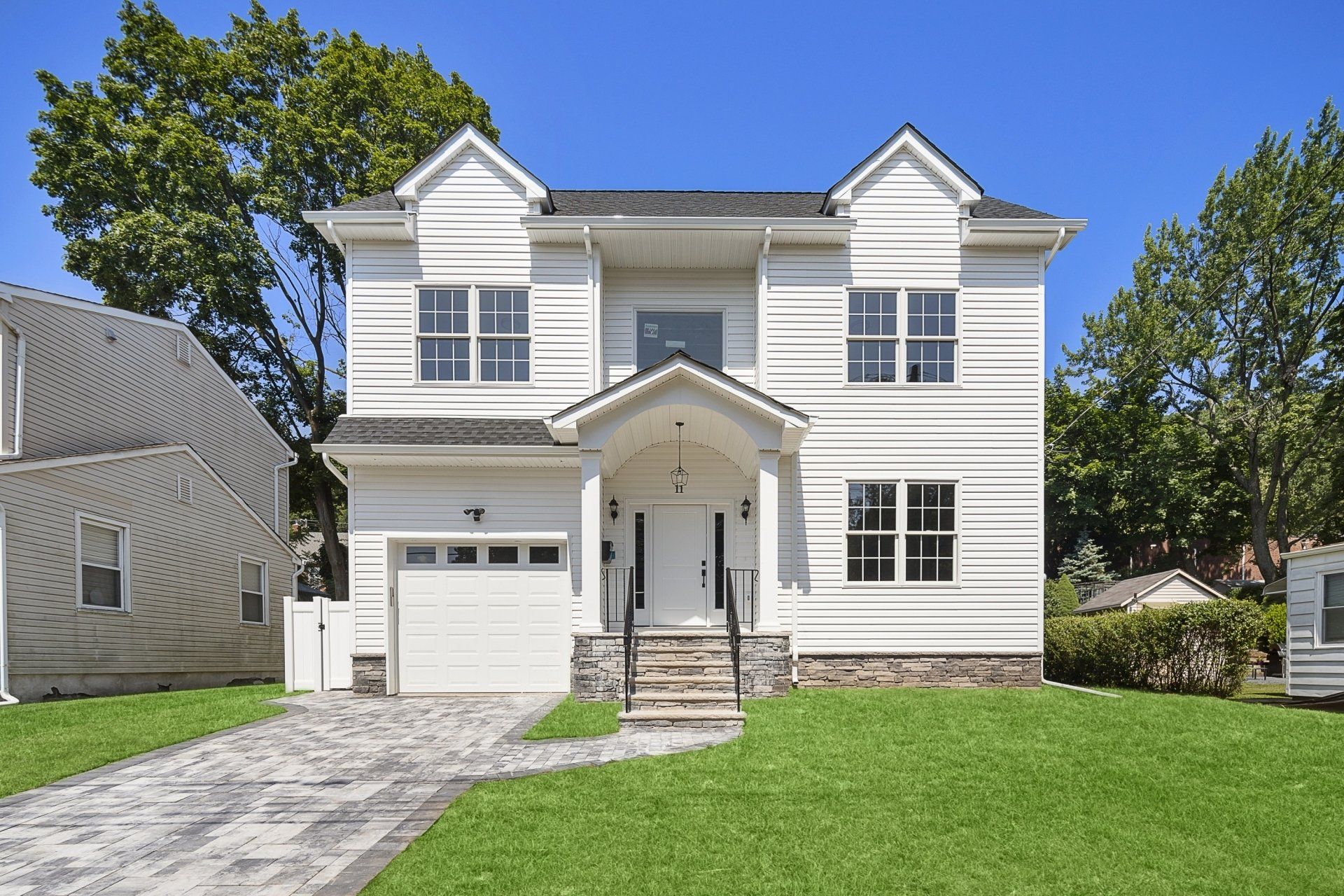 exterior house shot with lawn