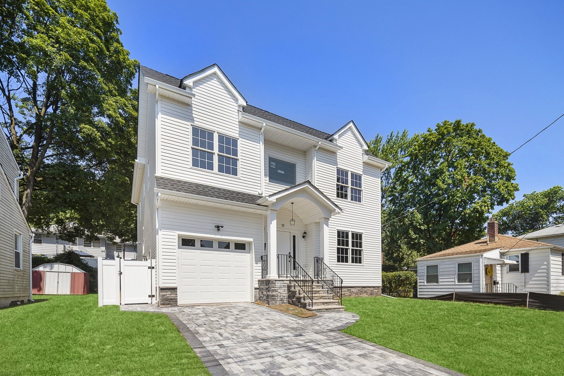 exterior house shot with lawn different angle