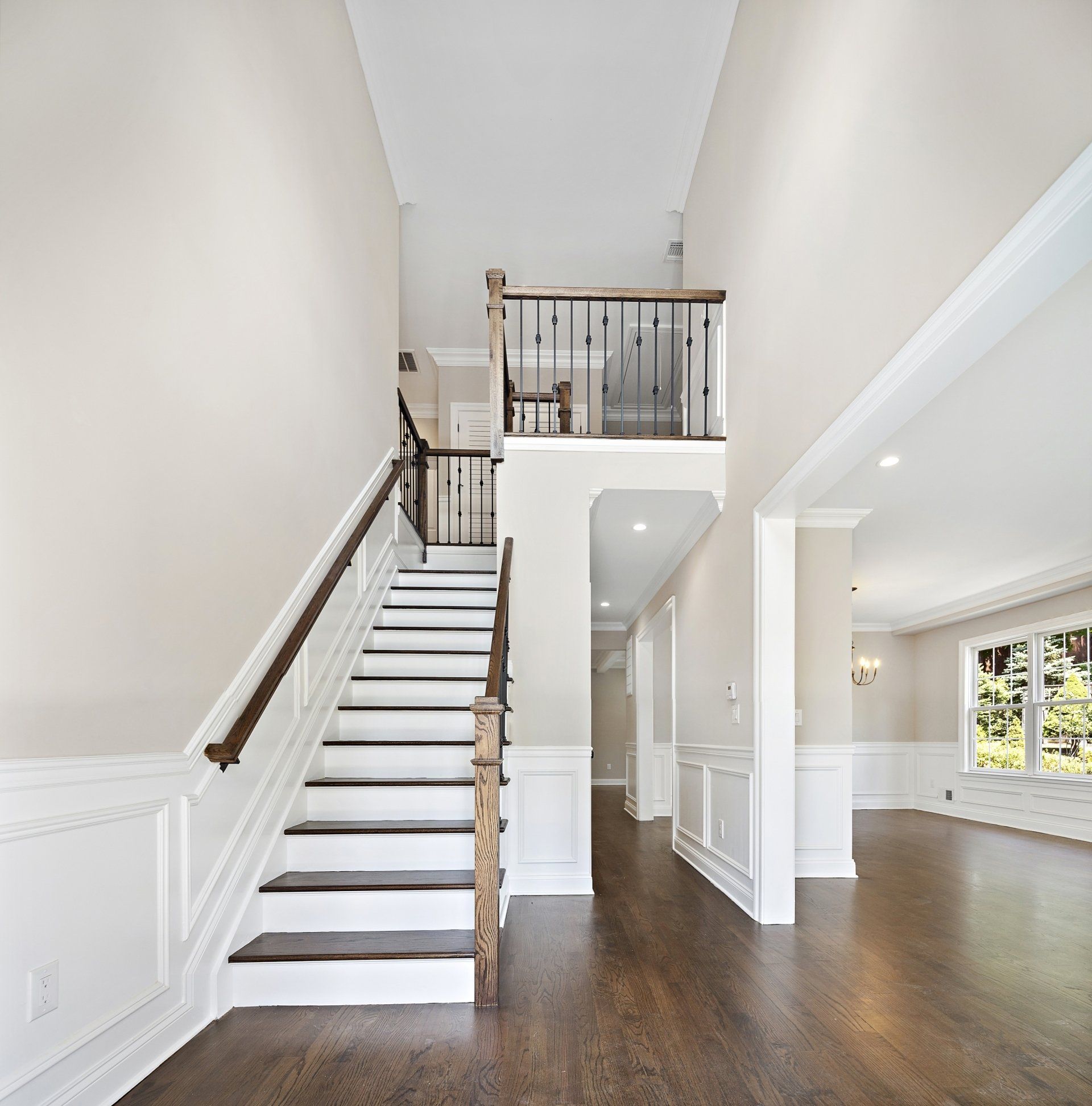 view up to stairs