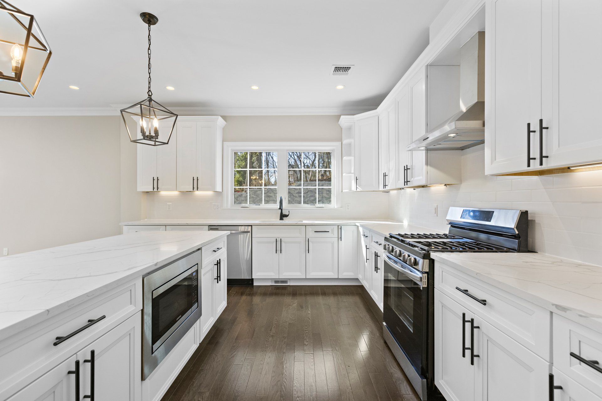 kitchen with lights and oven