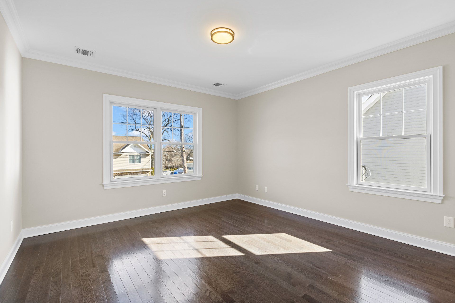 upstairs room with shutters