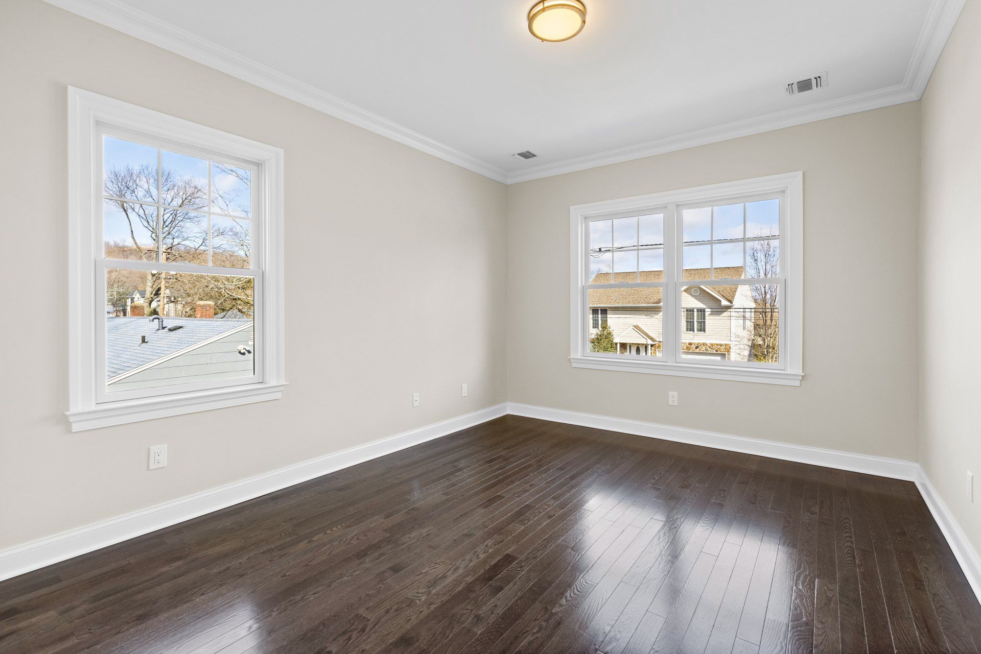 upstairs bedroom with window