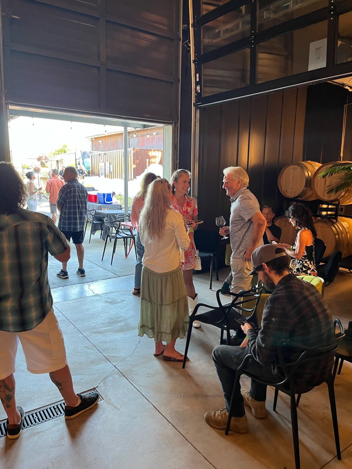 Alquimistas concert in the barrel room, Resistance Wine Company, Ashland Oregon