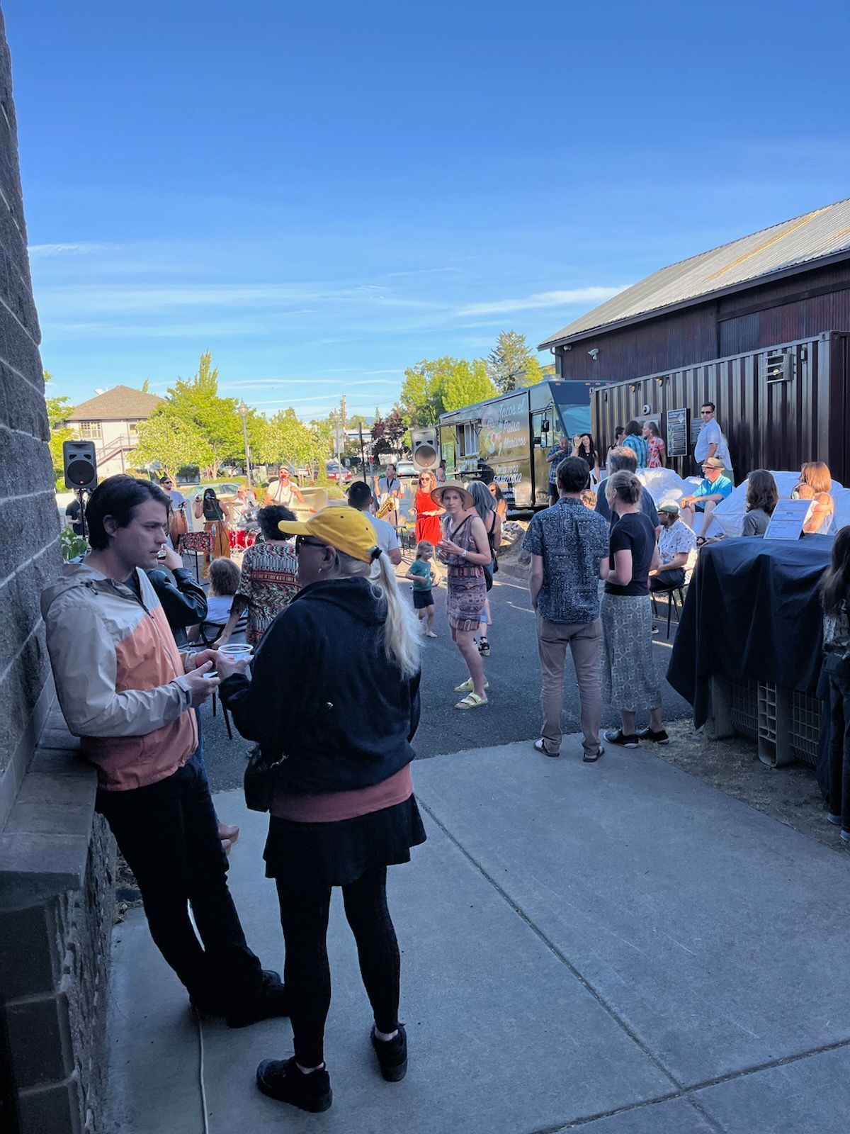 Food truck at the Alquimistas concert winery event, Resistance Wine Company, Ashland Oregon