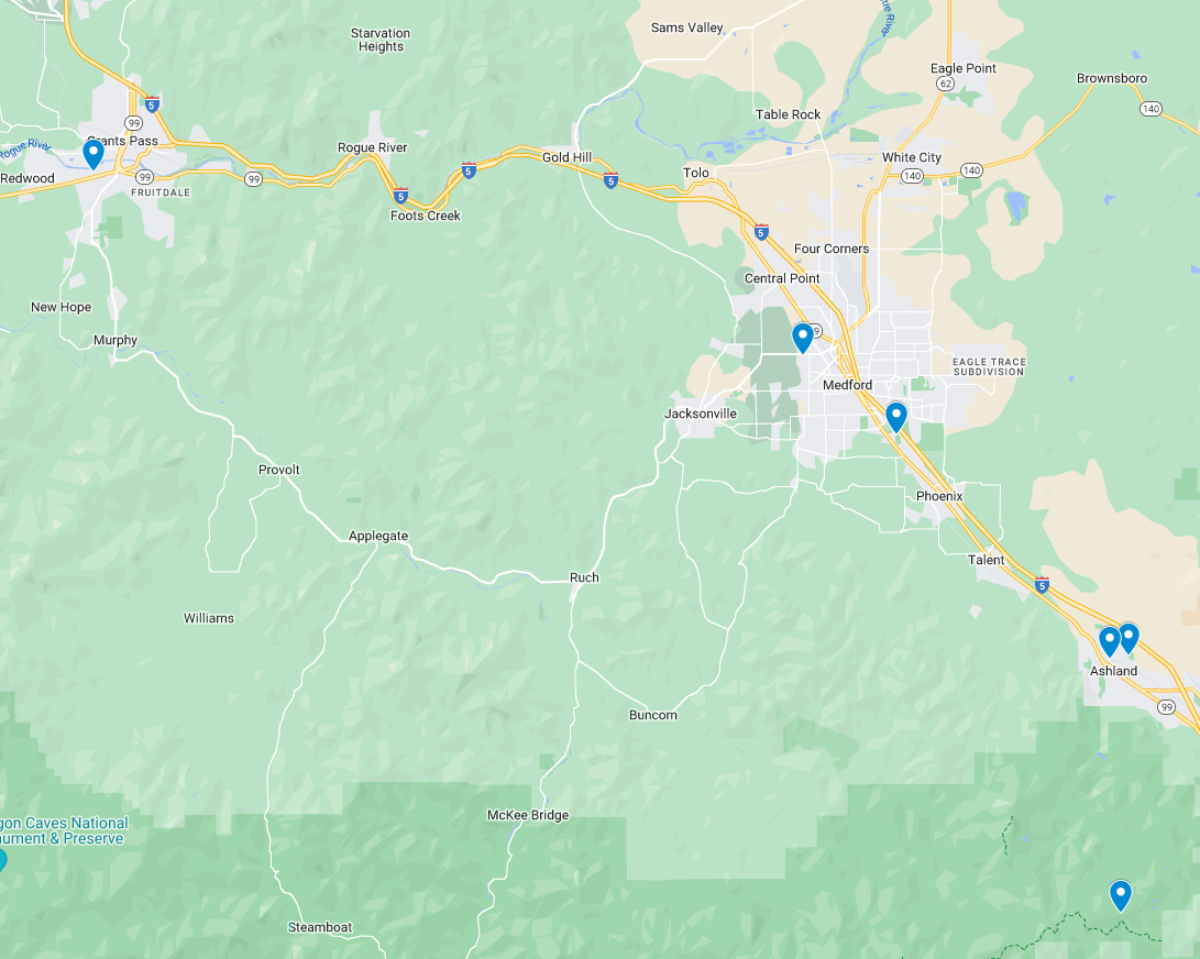 Rogue Valley sports tournaments map, Resistance Wine Company, Ashland Oregon