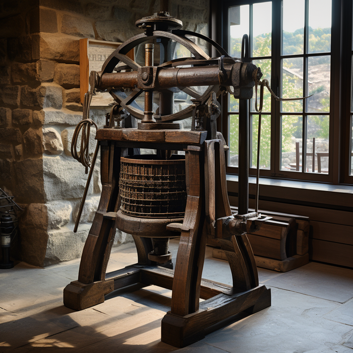 Rogue Valley winery basket press and Syrah from Australia