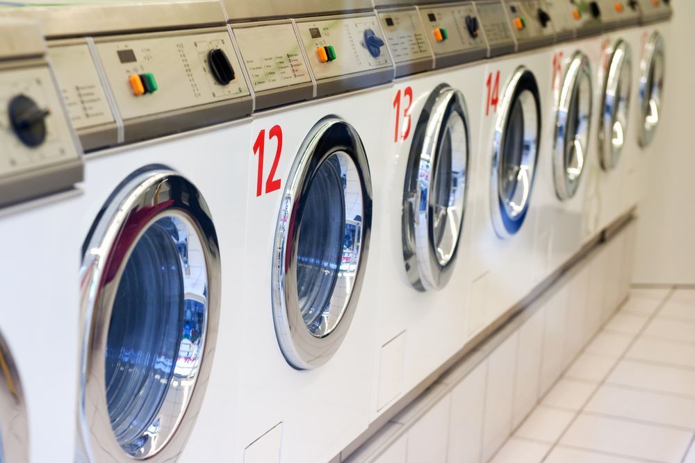 A Row of Washing Machines — Super Suds Laundry in Avoca, QLD