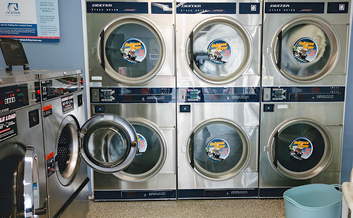 A Laundromat With Washers and Dryers — Super Suds Commercial Laundry in Avoca, QLD