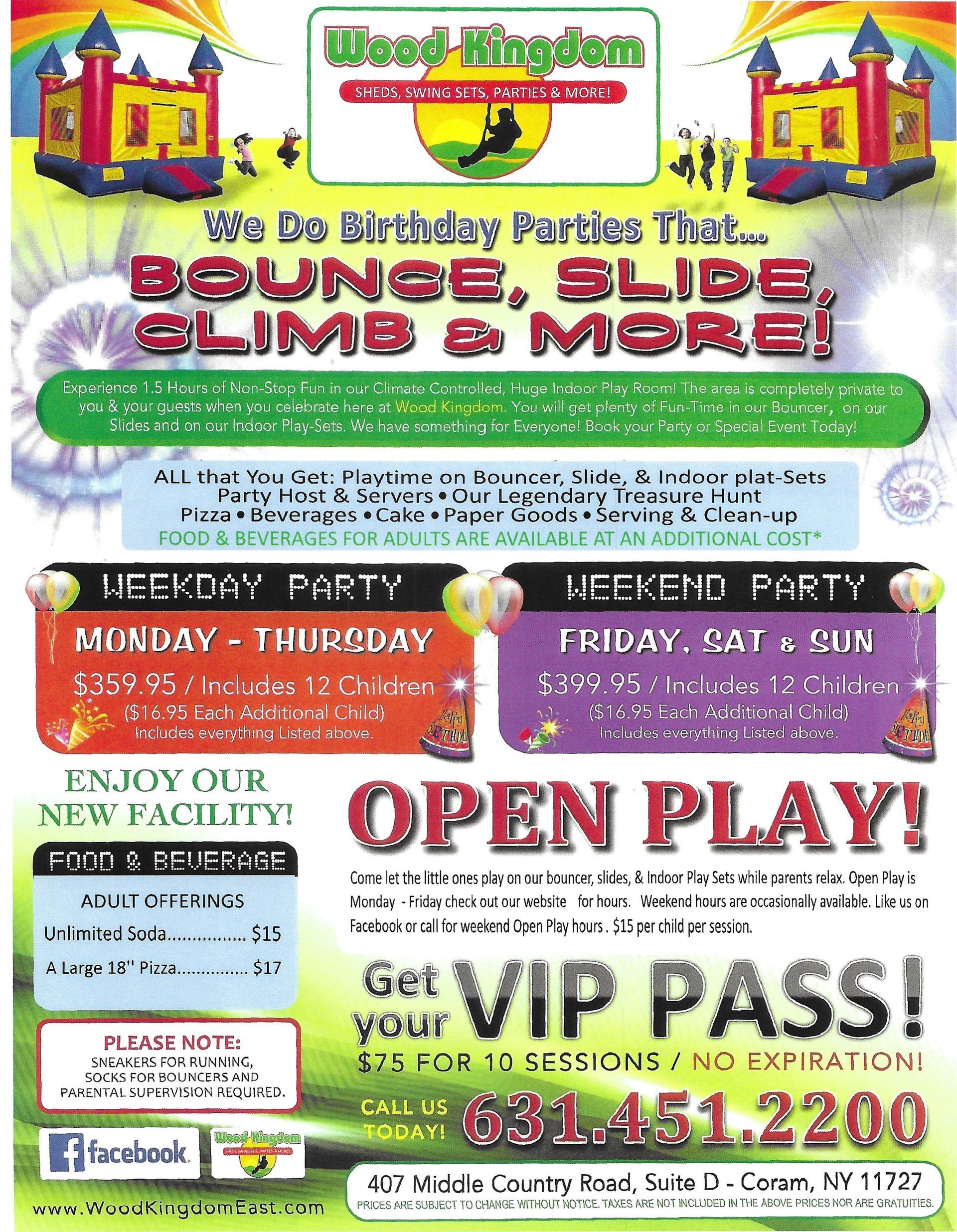 Birthday Parties | Wood Kingdom - Coram, NY Birthday Parties | Wood Kingdom - Coram, NY