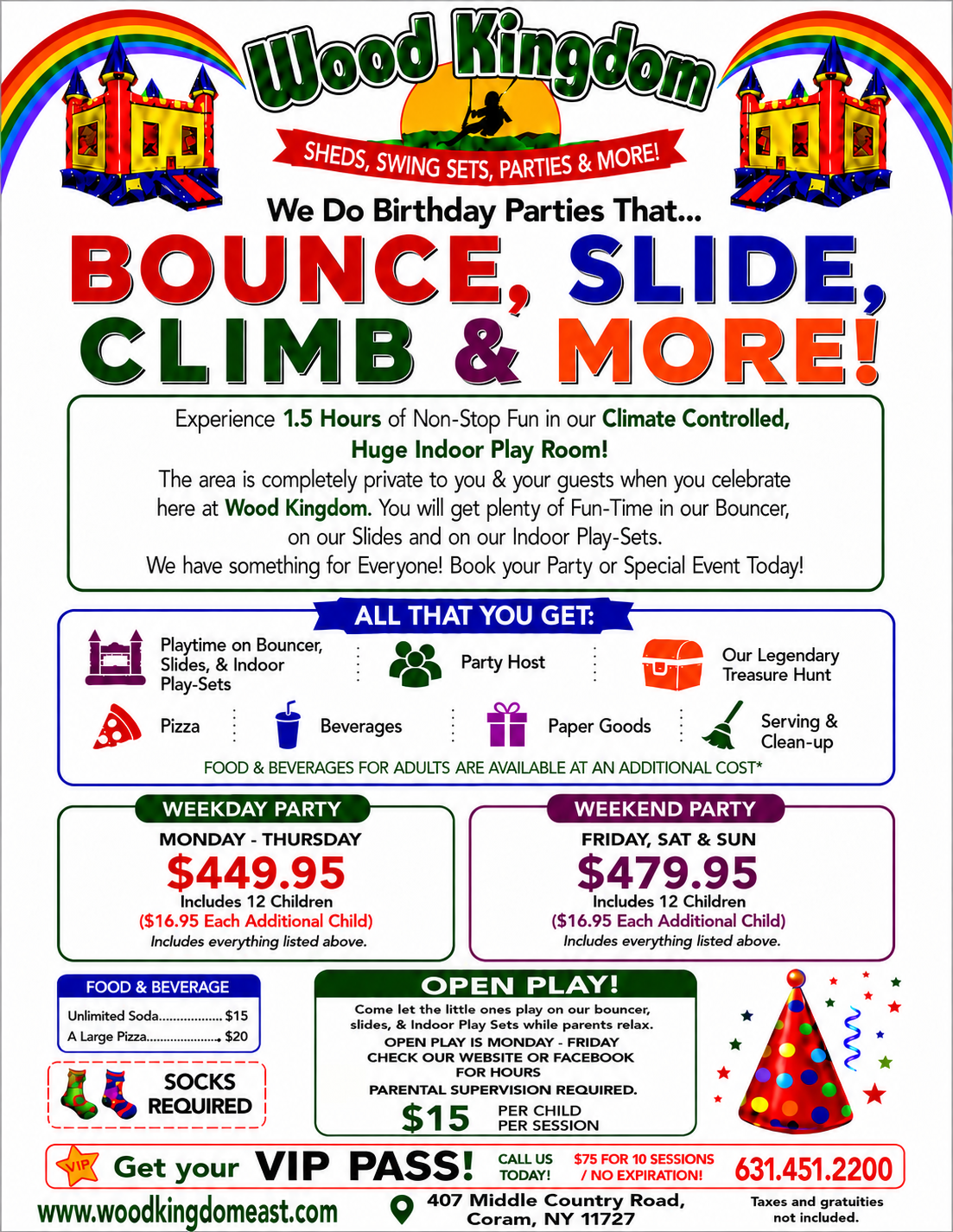 Birthday Parties | Wood Kingdom - Coram, NY Birthday Parties | Wood Kingdom - Coram, NY